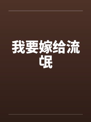 我要嫁给流氓封面