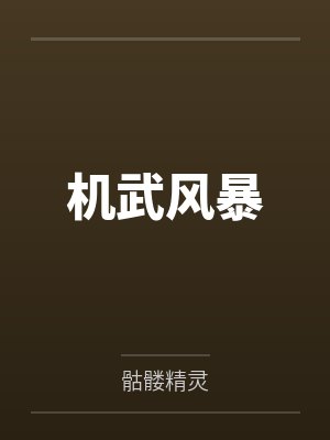 机武风暴txt精校版封面