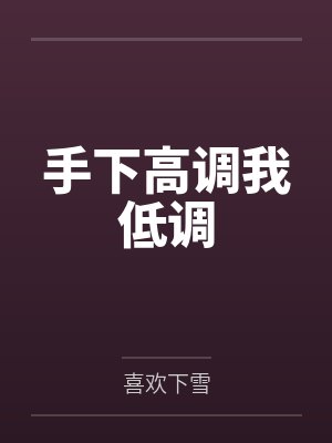 手下高调我低调by沐风封面
